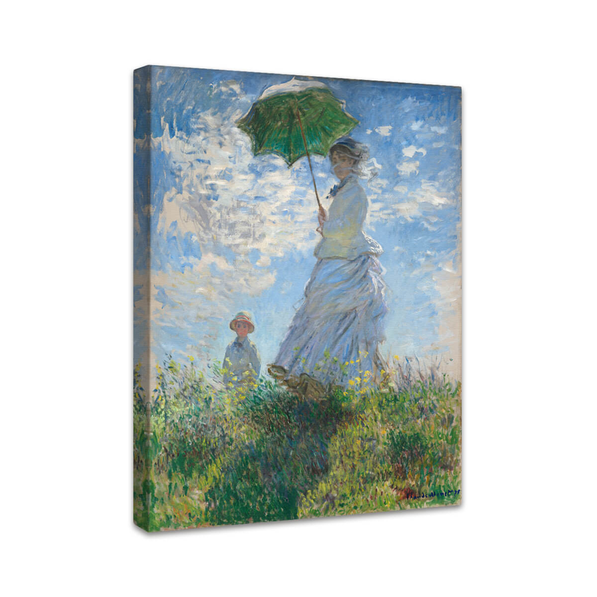 Frau mit Sonnenschirm (Madame Monet und ihr Sohn) | Claude Monet