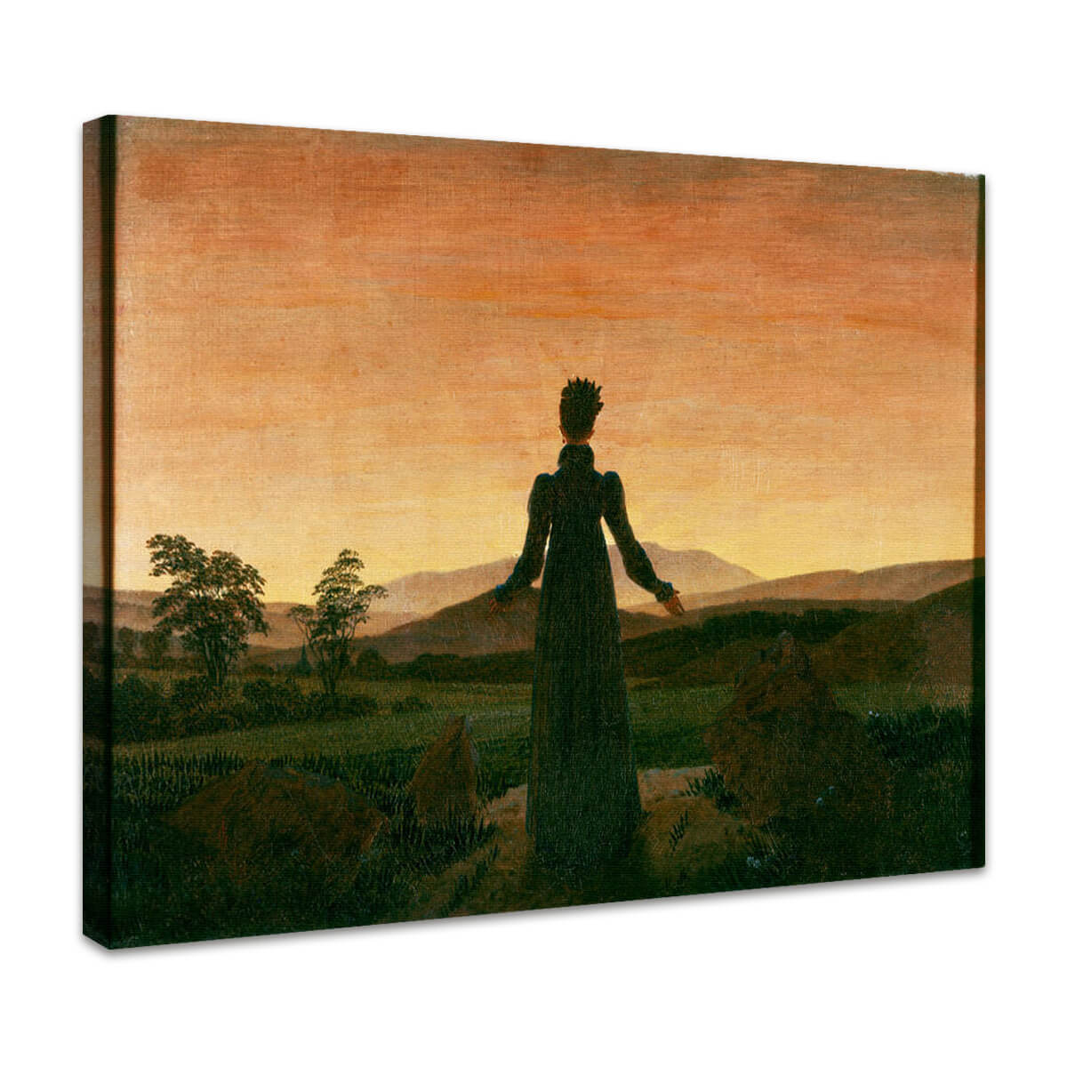 Frau vor der untergehenden Sonne | Caspar David Friedrich