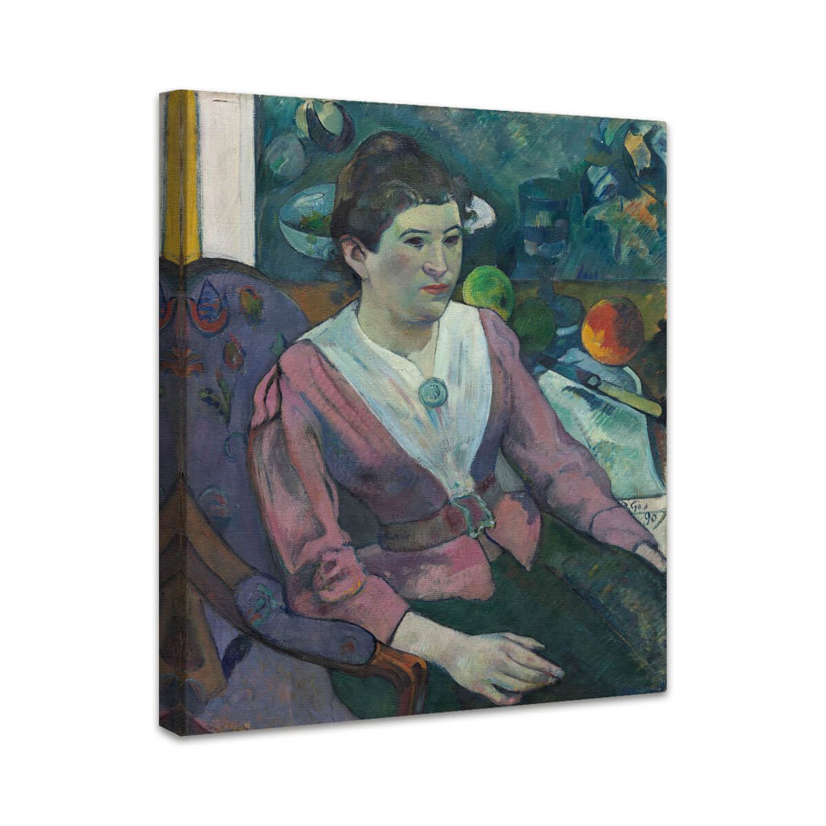 Frau vor einem Stillleben von Cézanne | Paul Gauguin