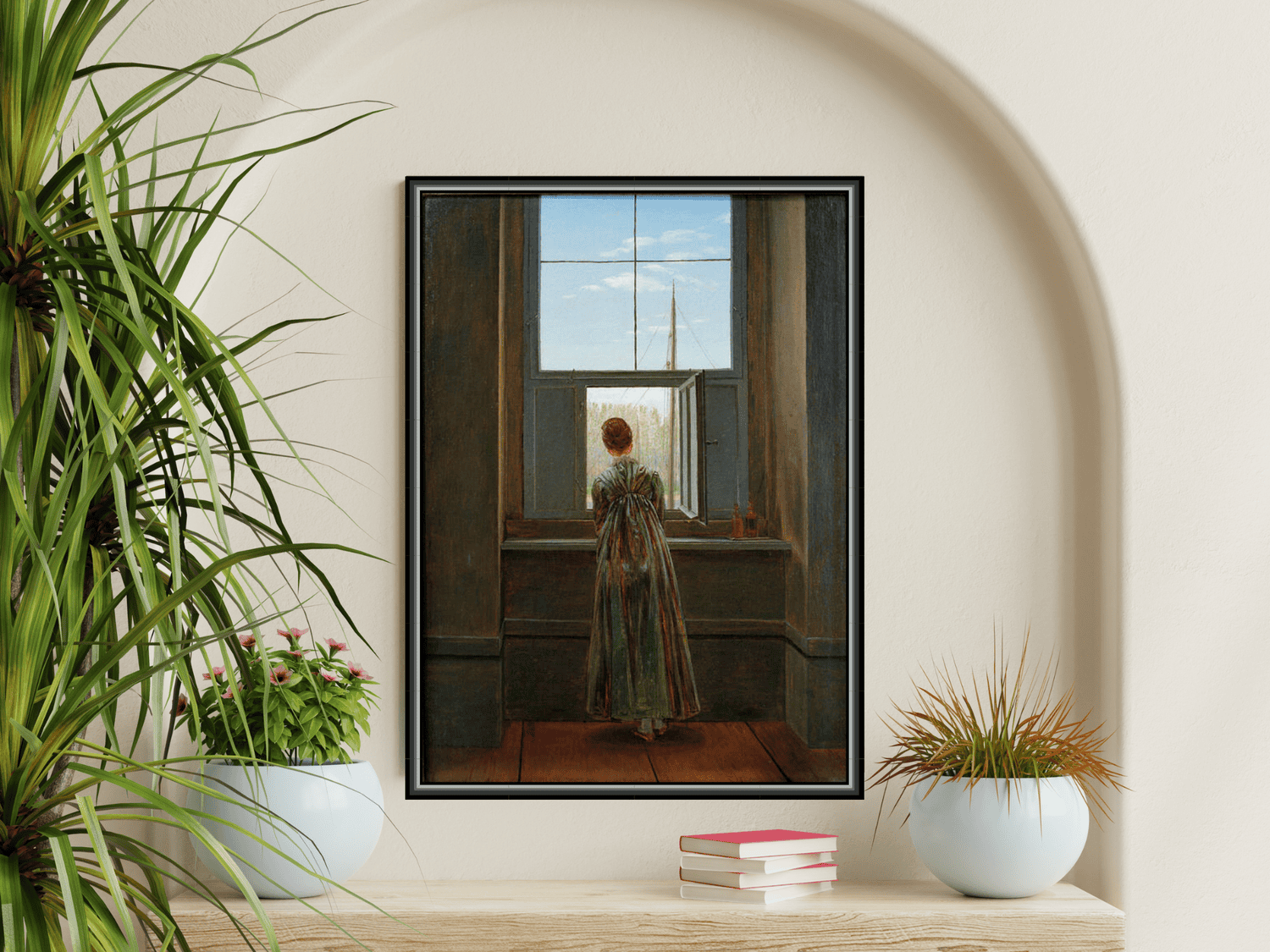 Frau am Fenster | Caspar David Friedrich