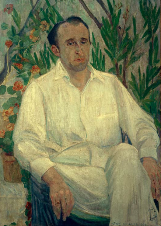 Frederick Delius von Ida Gerhardi als hochwertiger Kunstdruck eines ausdrucksstarken Herrenporträts