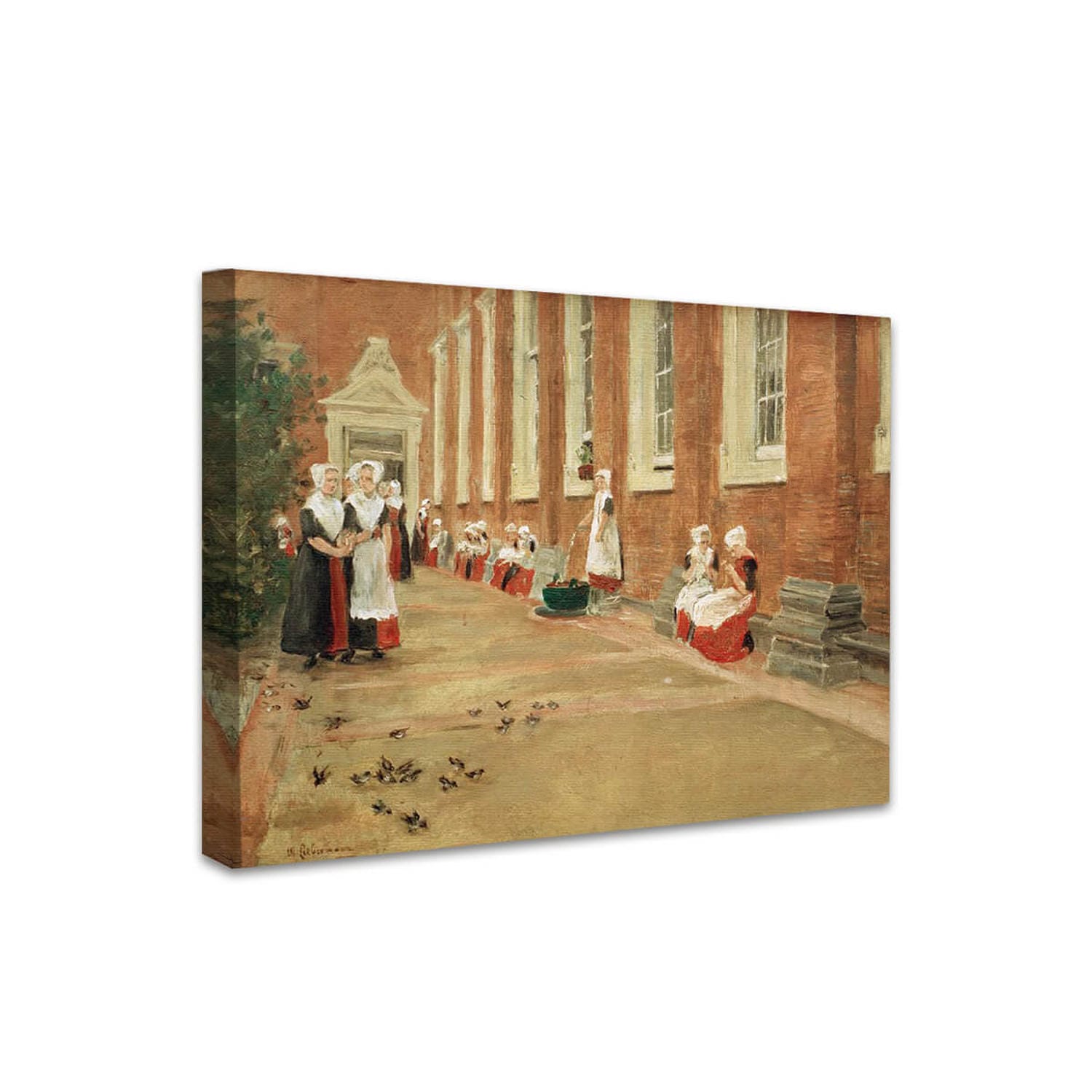 Freistunde im Amsterdamer Waisenhaus | Max Liebermann