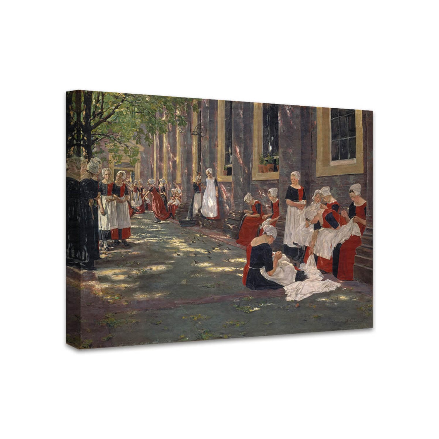 Freistunde im Amsterdamer Waisenhaus | Max Liebermann
