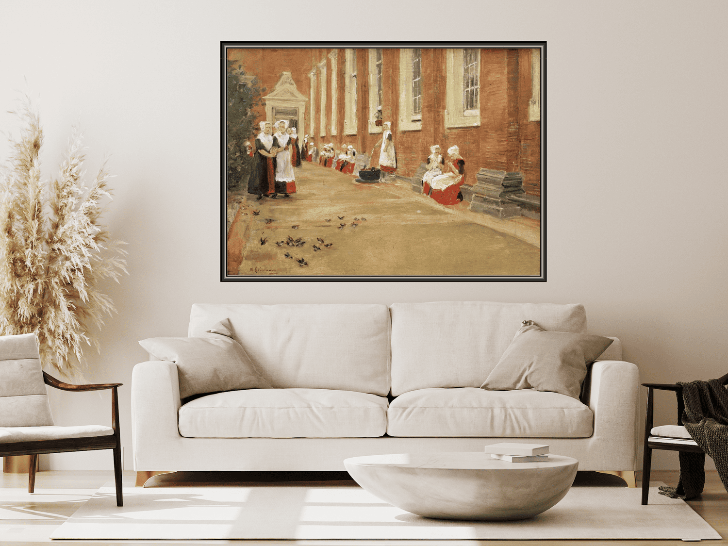 Freistunde im Amsterdamer Waisenhaus | Max Liebermann