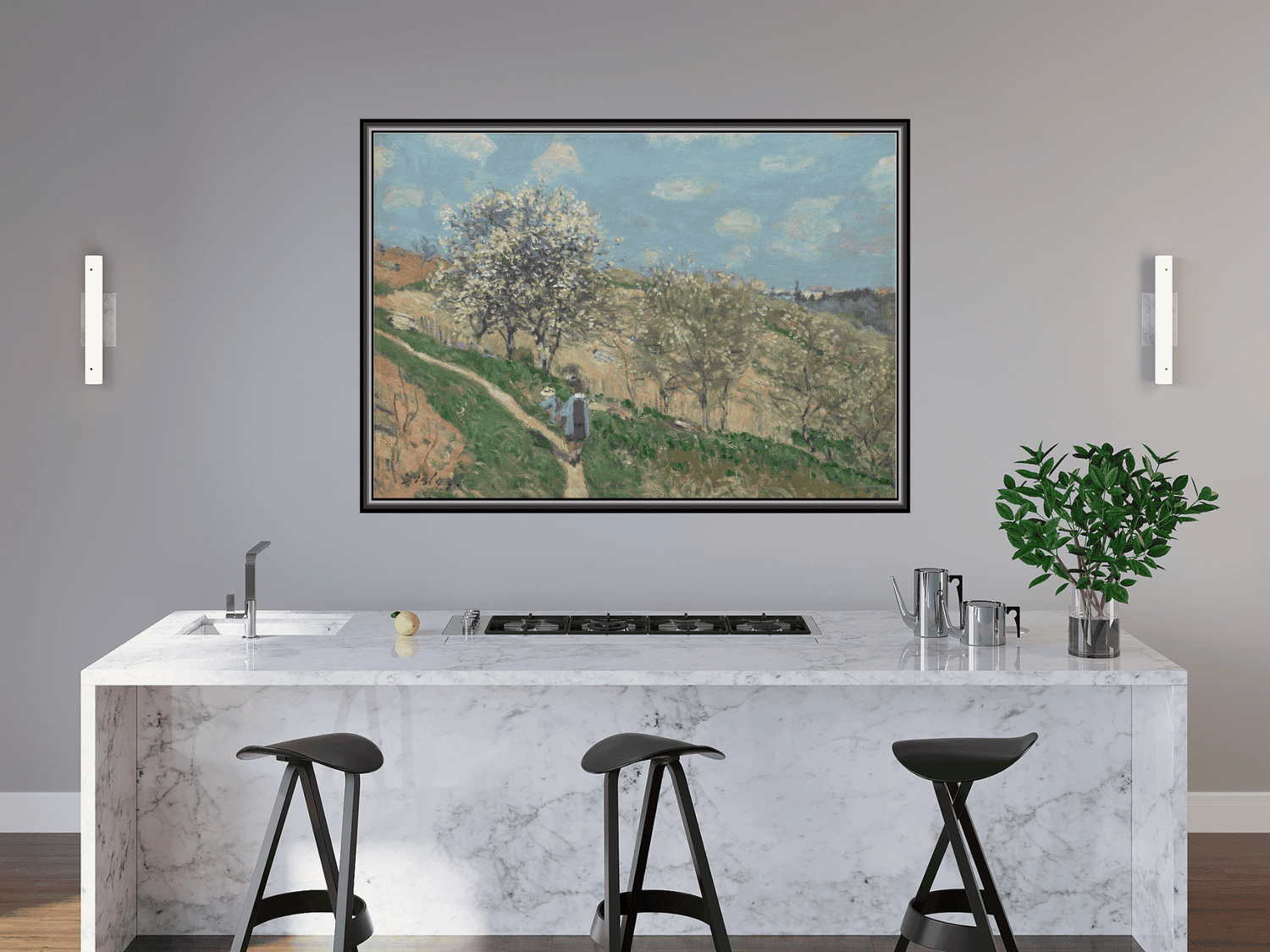 Frühlingszauber in Bougival  | Alfred Sisley