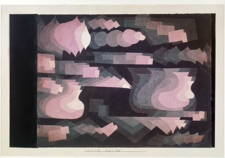 Kunstdruck „Fuge in Rot“ von Paul Klee