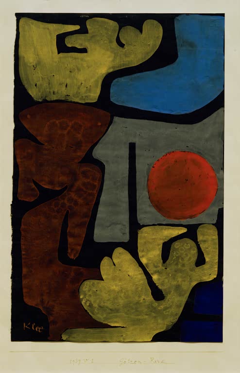 Kunstdruck „Götzen-Park“ von Paul Klee, handgefertigt in Deutschland