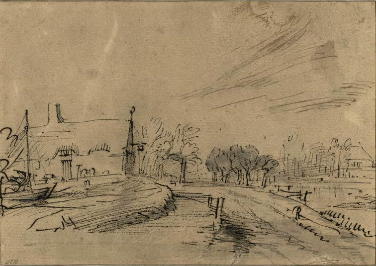 Kunstdruck „Gasthaus an der Amstelveense Weg“ von Rembrandt van Rijn

