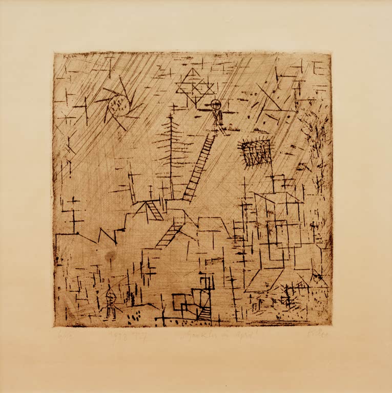 Kunstdruck „Gaukler im April“ von Paul Klee, handgefertigt in Deutschland