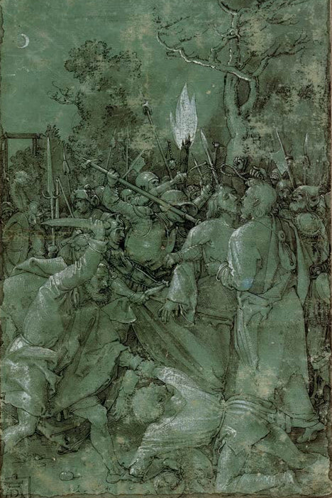 Kunstdruck „Gefangennahme Christi“ von Albrecht Dürer mit dramatischer Passionsszene