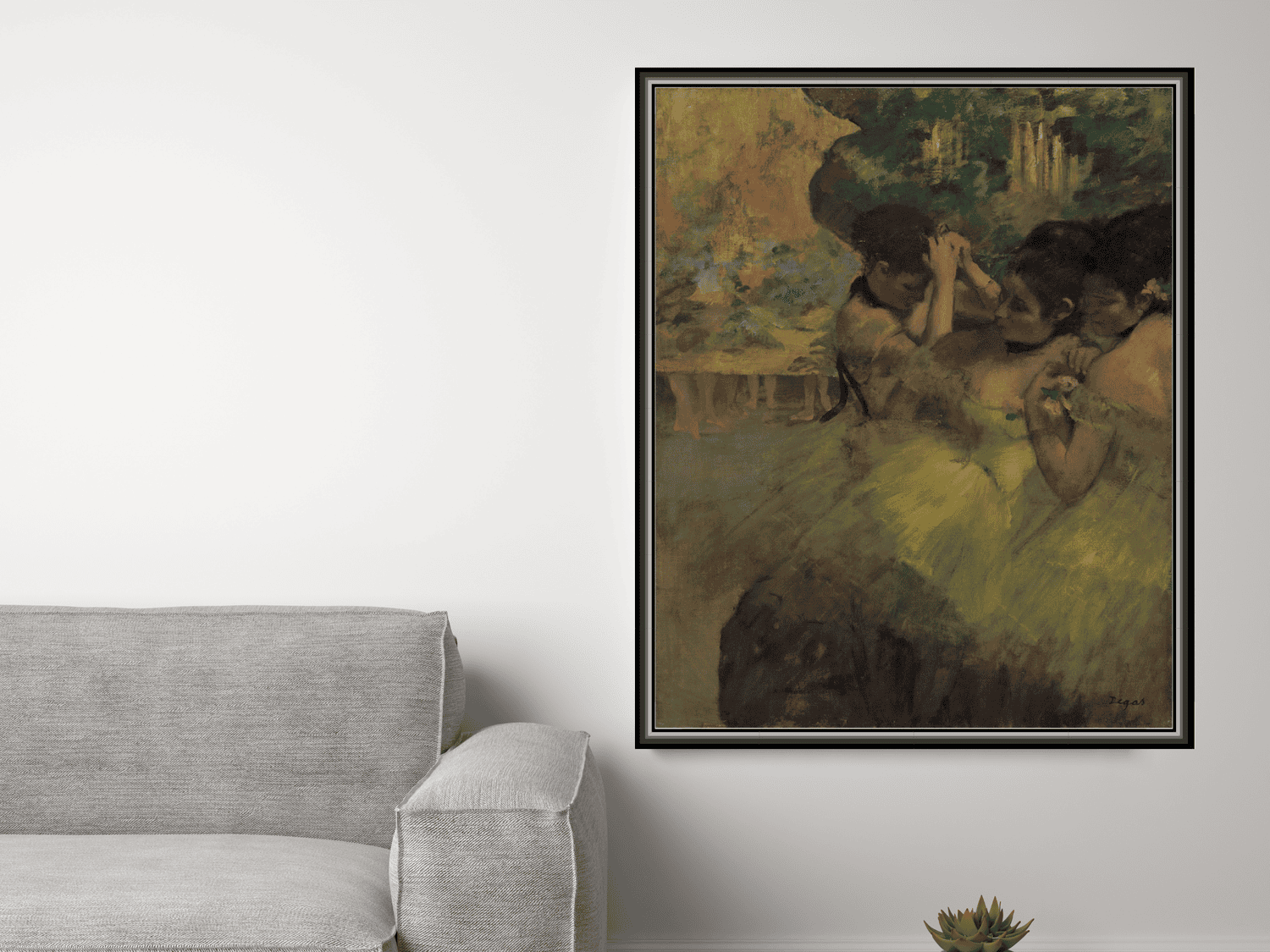 Gelbe Tänzerinnen (In den Startlöchern) | Edgar Degas