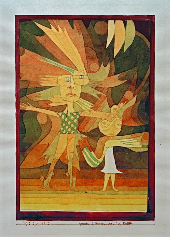 Kunstdruck „Genien (Figuren aus einem Ballett)“ von Paul Klee, handgefertigt in Deutschland