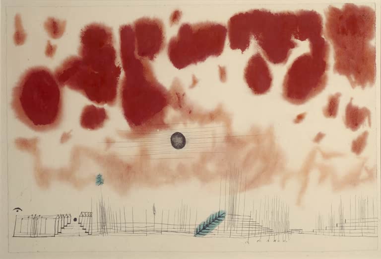Kunstdruck „Gewölk über Bor“ von Paul Klee, handgefertigt in Deutschland