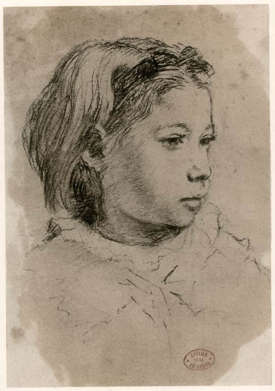 Kunstdruck des Gemäldes Giulia Bellelli von Edgar Degas, handgefertigt in Deutschland