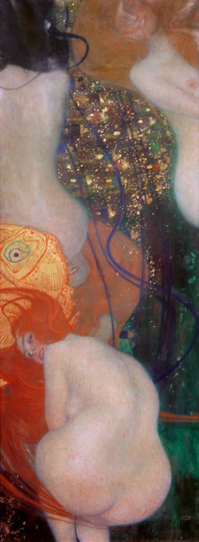 Kunstdruck des Gemäldes „Goldfische“ von Gustav Klimt – hochwertige Reproduktion des farbenprächtigen Jugendstil-Kunstwerks.