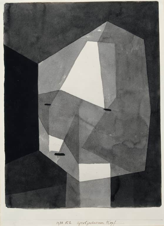Kunstdruck „Grob geschnittener Kopf“ von Paul Klee