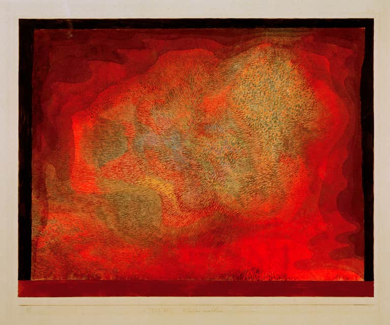 Kunstdruck „Höhlen ausblick“ von Paul Klee, handgefertigt in Deutschland