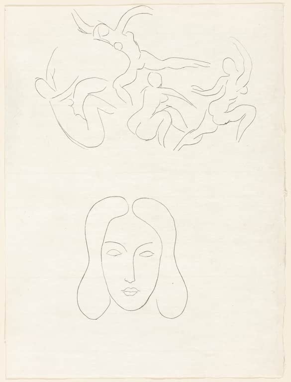 Kunstdruck „Hérodiade, Szene IV“ von Henri Matisse, handgefertigt in Deutschland