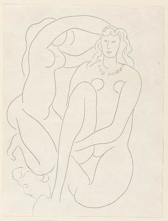 Kunstdruck „Hérodias, Szene III, Tafel zwölf aus den Poesien von Mallarmé“ von Henri Matisse, handgefertigt in Deutschland