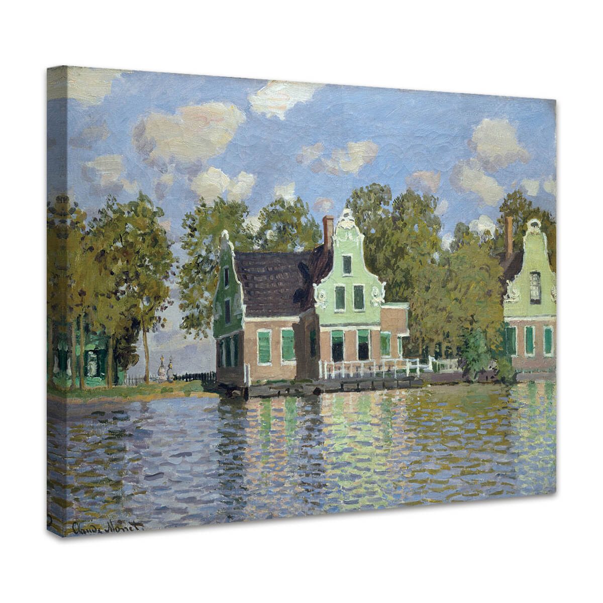 Häuser am Ufer der Zaan | Claude Monet