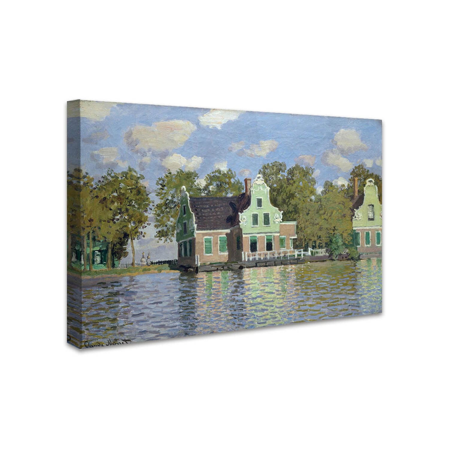 Häuser am Ufer der Zaan | Claude Monet