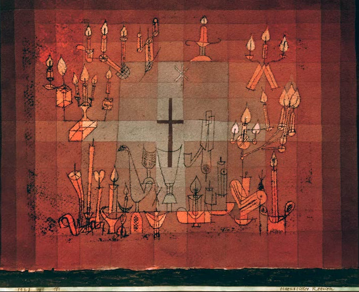 Kunstdruck „Haeusliches Requiem“ von Paul Klee
