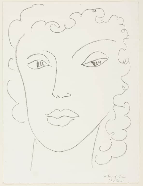 Kunstdruck von Henri Matisse: Porträt eines Haitianers in einer ausdrucksstarken künstlerischen Darstellung.
