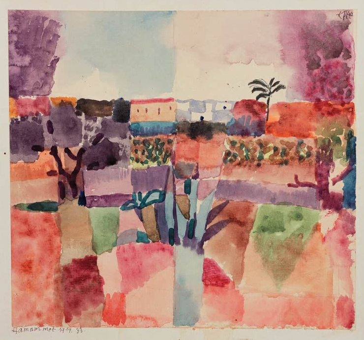 Kunstdruck „Hamammet“ von Paul Klee