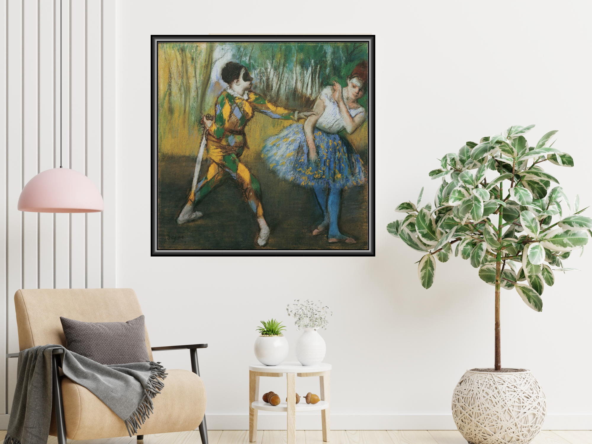 Harlekin und Colombine | Edgar Degas