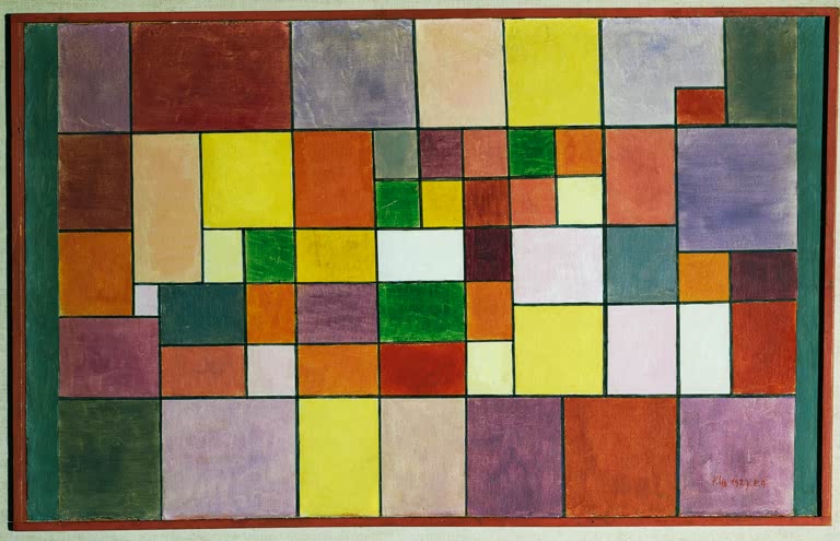 Kunstdruck „Harmonie der nordischen Flora“ von Paul Klee, handgefertigt in Deutschland