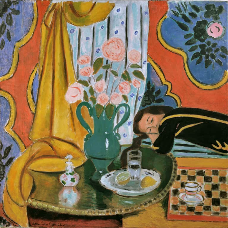Kunstdruck des Gemäldes „Harmonie in Gelb“ von Henri Matisse, erhältlich als Poster oder Leinwand, optional gerahmt, in Deutschland von Hand gefertigt.