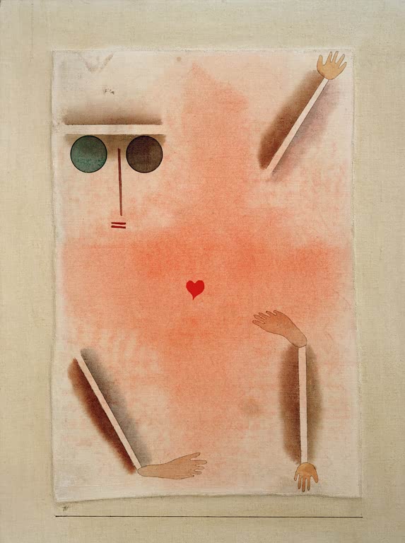 Kunstdruck „Hat Kopf, Hand, Fuß und Herz“ von Paul Klee, handgefertigt in Deutschland