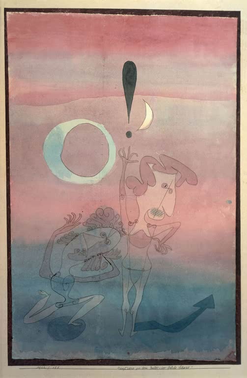 Kunstdruck „Hauptszene aus dem Ballett Der falsche Schwur“ von Paul Klee