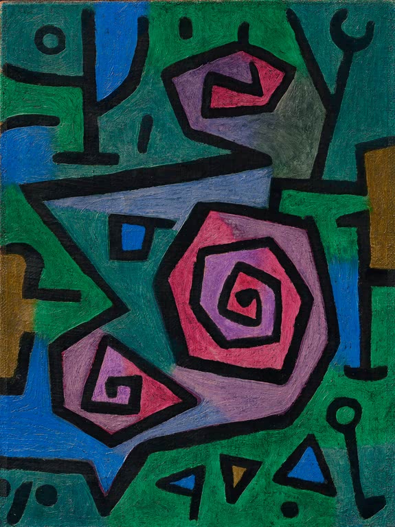 Kunstdruck „Heldenrosen“ von Paul Klee