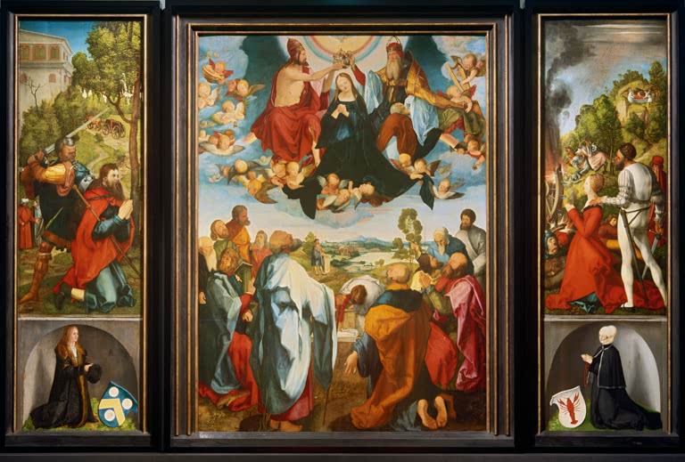 Kunstdruck von „Heller-Altar“ von Albrecht Dürer und Jobst Harrich. Bedeutendes Renaissance-Kunstwerk mit religiöser Szene, in Deutschland handgefertigt.