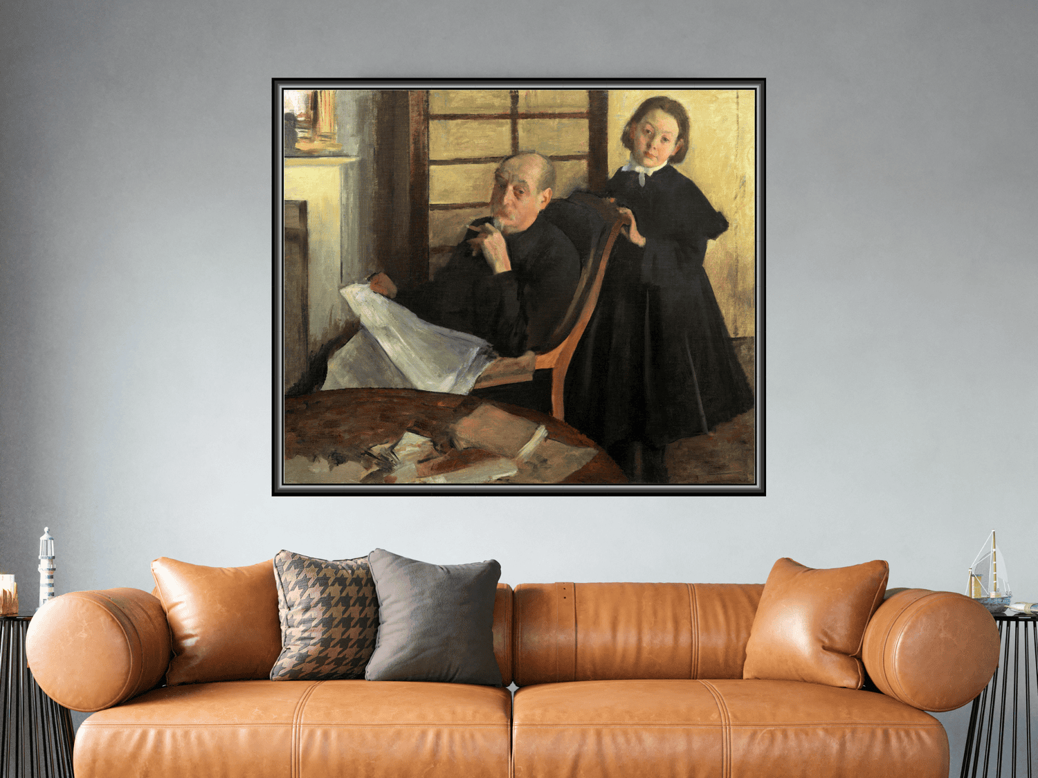 Henri Degas und seine Nichte Lucie Degas Der Onkel und die Cousine des Künstlers) | Edgar Degas