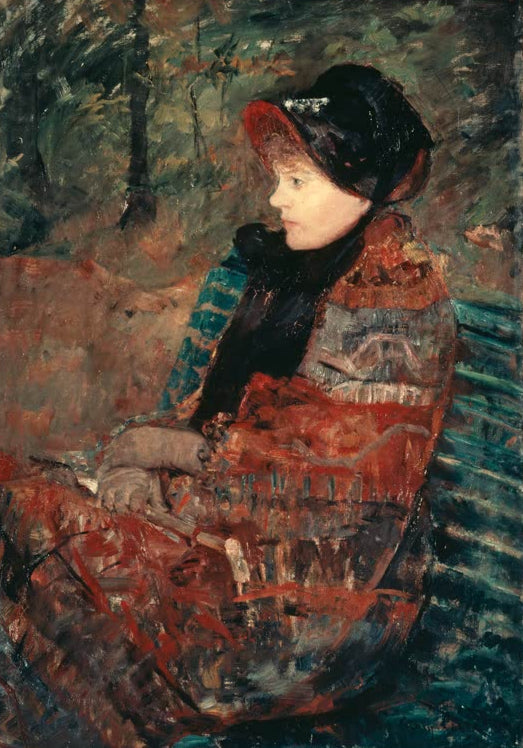 Kunstdruck „Herbst oder Mademoiselle C.“ von Mary Cassatt – impressionistisches Gemälde als handgefertigter Kunstdruck aus Deutschland