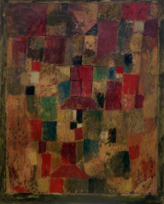 Kunstdruck „Herbstsonniger Ort“ von Paul Klee, handgefertigt in Deutschland