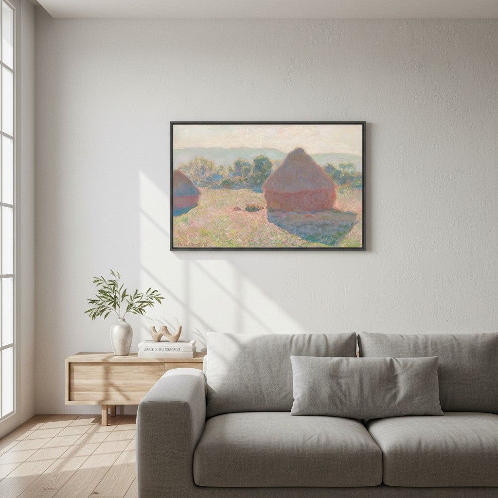 Heuhaufen, mittags | Claude Monet