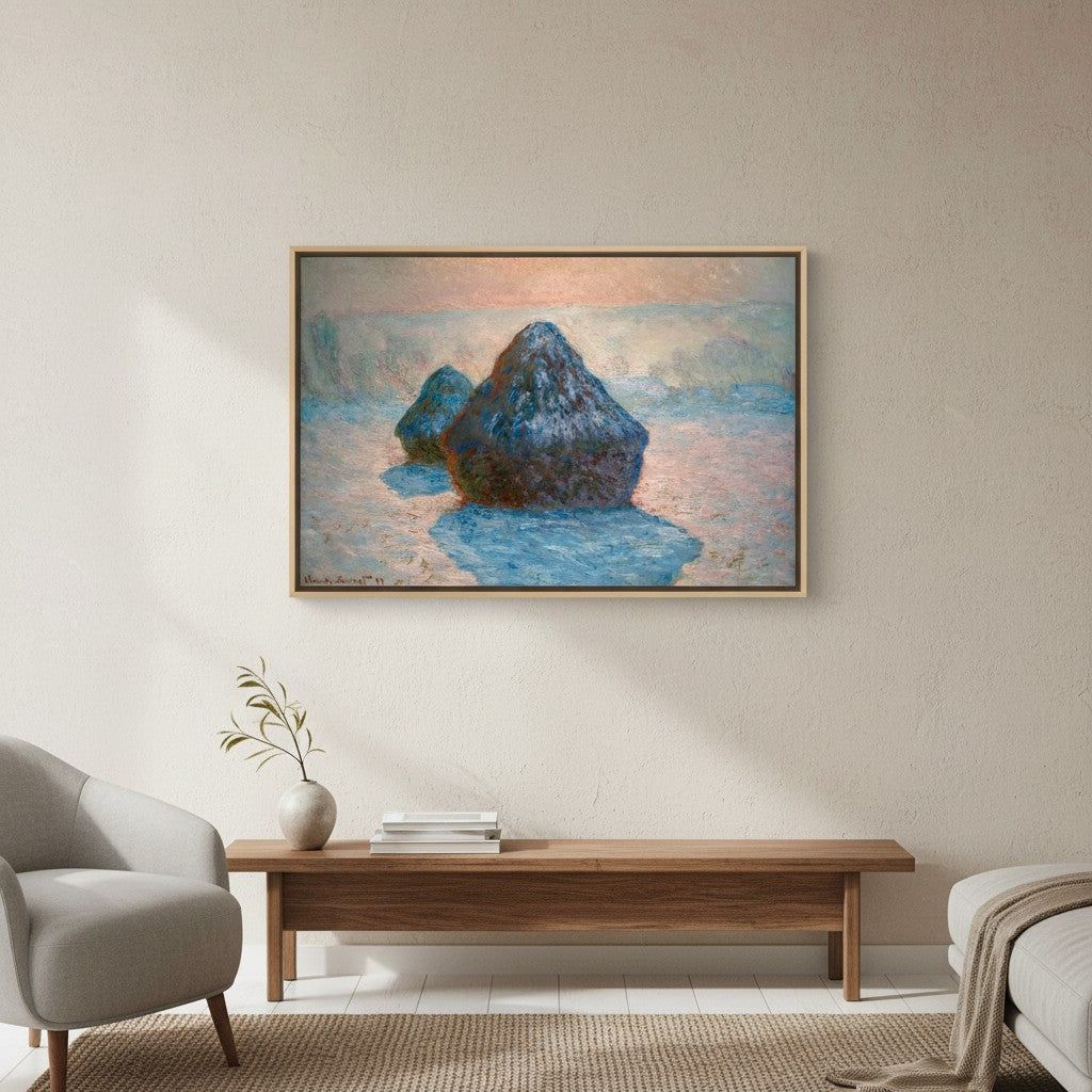 Heuschober, Effekt bei Raureif | Claude Monet