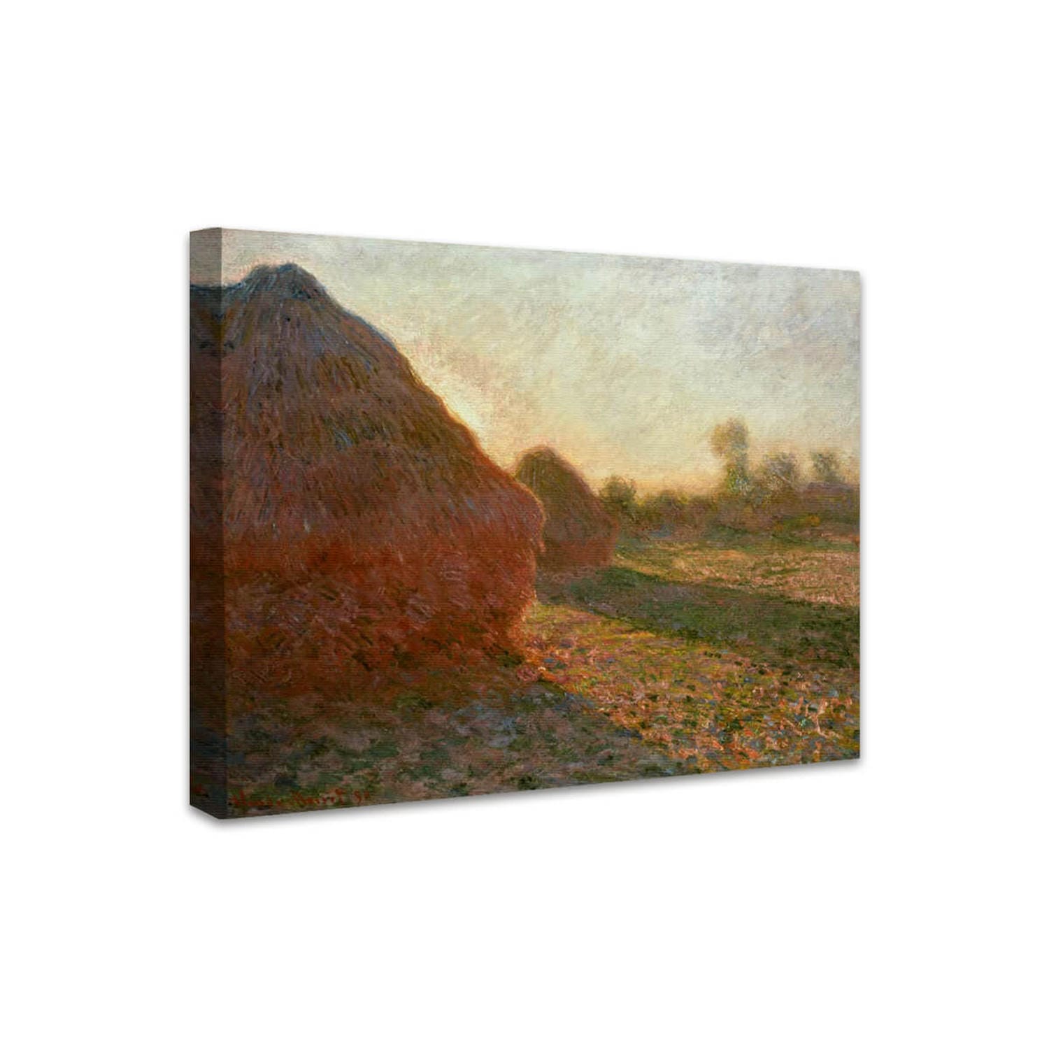 Heuschober, letzte Sonnenstrahlen | Claude Monet
