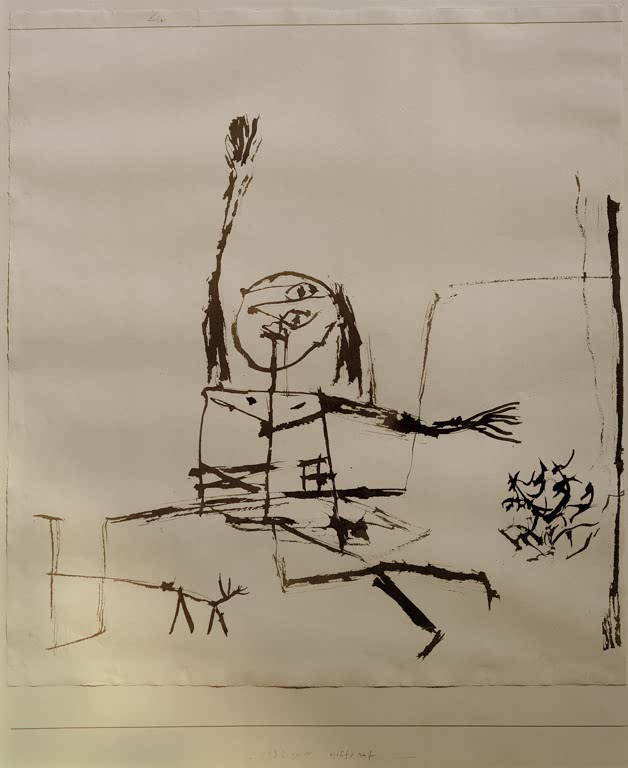 Kunstdruck „Hilferuf“ von Paul Klee, handgefertigt in Deutschland