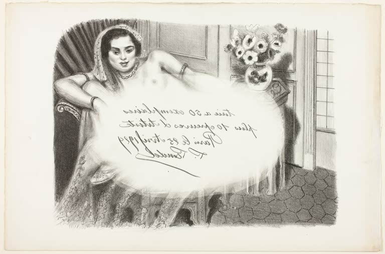 Kunstdruck „Hinduin im Tüllrock“ von Henri Matisse, handgefertigt in Deutschland