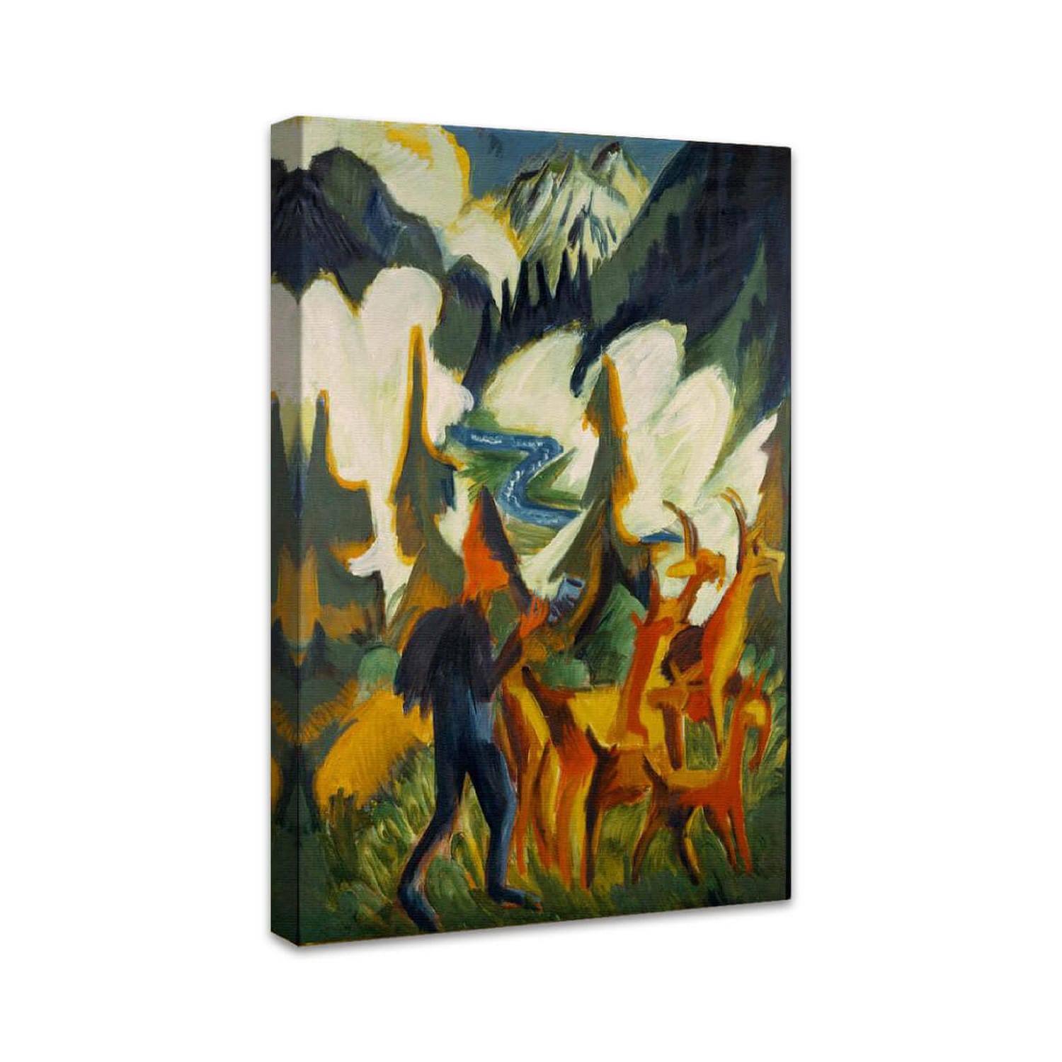 Hirte mit Ziegen am Morgen | Ernst Ludwig Kirchner