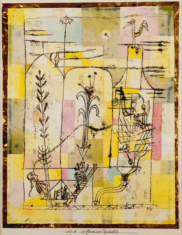 Kunstdruck „Hoffmaneske Geschichte“ von Paul Klee, handgefertigt in Deutschland