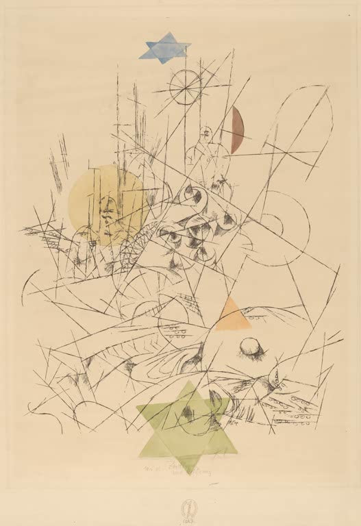 Kunstdruck „Hoffnung und Zerstörung“ von Paul Klee