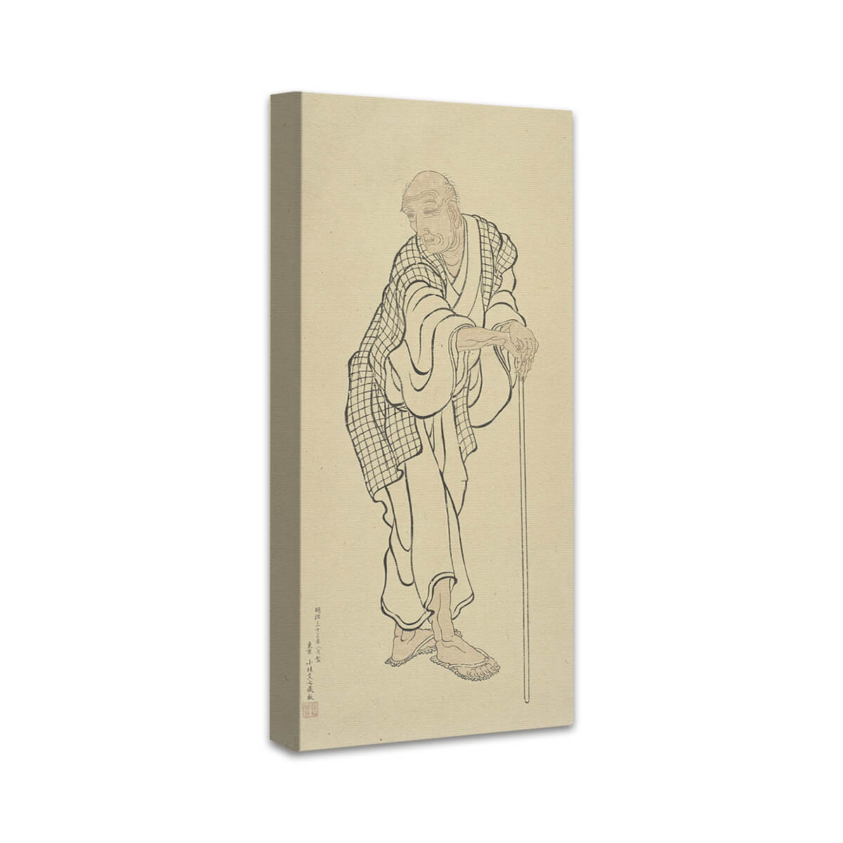 Hokusai as an old man | Bunshichi Kobayashi