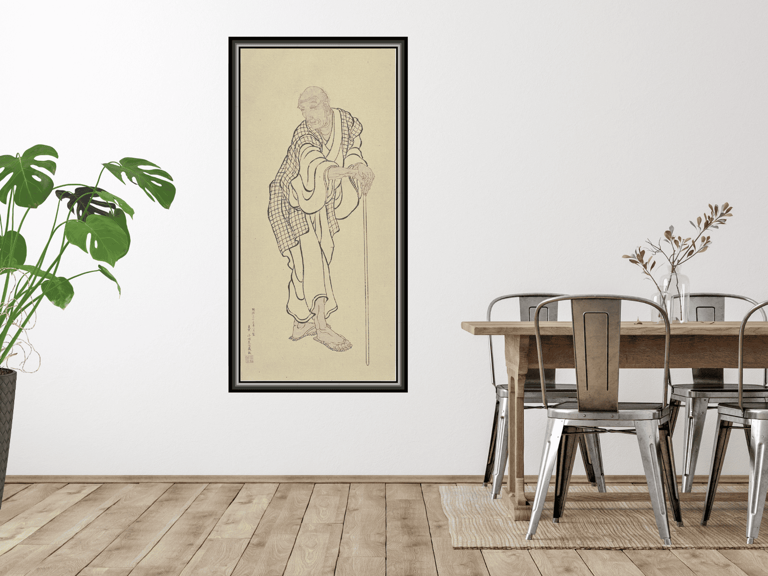 Hokusai as an old man | Bunshichi Kobayashi