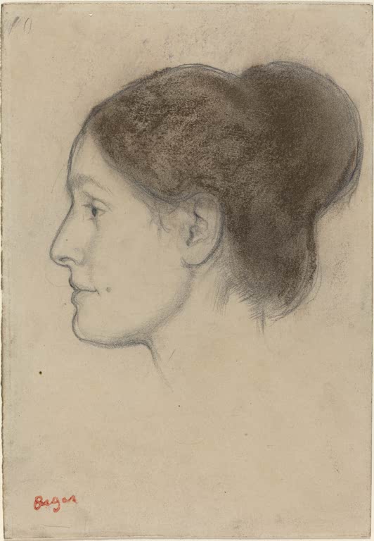 Kunstdruck von „Hortense Valpinçon“ von Edgar Degas, handgefertigt in Deutschland als Leinwand oder Poster erhältlich