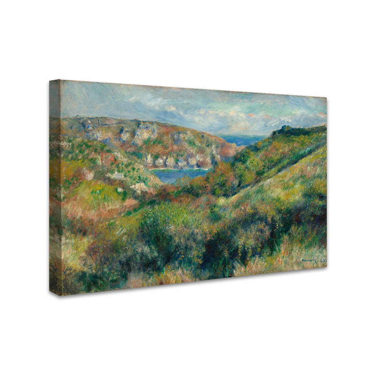 Hügel um die Bucht von Moulin Huet, Guernsey | Pierre-Auguste Renoir